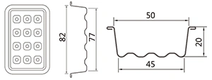 Molde rectangular para pastel