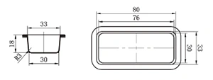 Molde rectangular para pastel