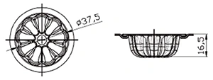 Molde tipo calabaza