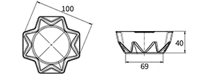 Molde para pastel con forma de estrella